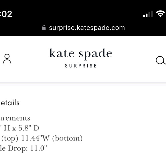 Black Kate Spade tote - medium size. - Picture 6 of 6